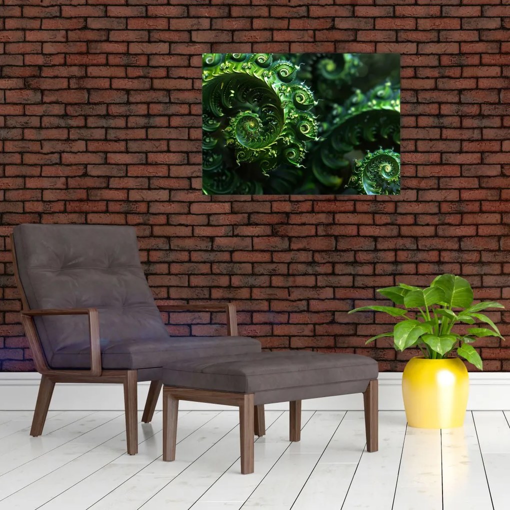 Tablou pe sticlă - Spirale (70x50 cm)
