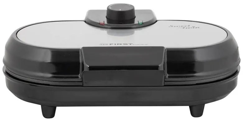 Resigilat: Aparat de facut vafe/grofe FIRST AUSTRIA FA-5305-2, 1000 W, Regulator de temperatura, Acoperire antiaderenta, Negru