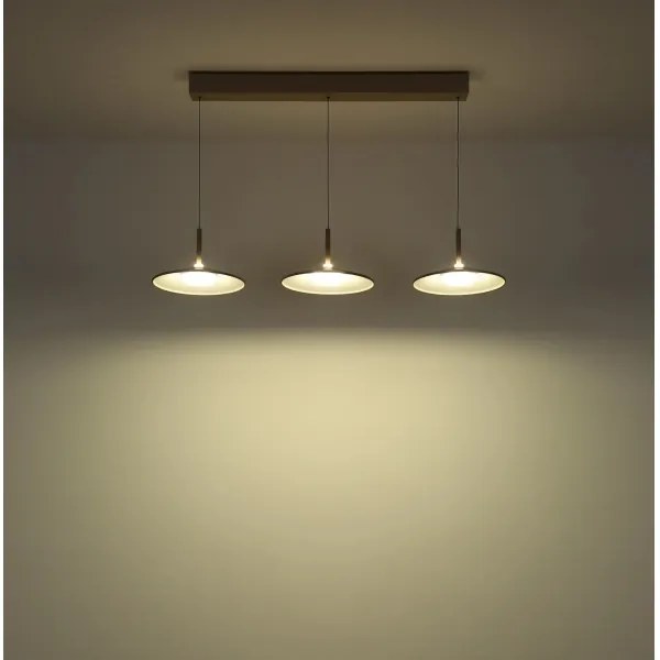 Globo 15635SA-3H - Lustră LED pe cablu LAMPONE LED/24W/230V 4000K crem