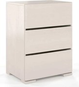 Comodă lemn masiv TerraCraft Pin 3 Sertare, 60 × 45 × 81 cm - Natural