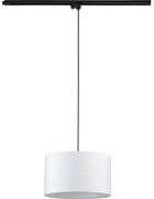 Lustră pe cablu pentru sistem de șină TRACER 1xE27/15W/230V d. 38 cm negru/alb