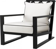 Fotoliu pentru interior si exterior Como, negru 113641 HZ