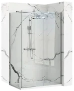 Cabina de dus dreptunghiulara Rea Morgan cu usa batanta 120x80 crom