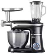 Robot de bucatarie 3in1 Royalty Line RL-PKM1900, 7BG, 1900W, 6.5 Litri, Blender, Mixer Planetar, Tocator, Negru