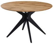 Masa Bucatarie/Dining Rotunda Tappas MDF Stejar Sonoma Diametru 120 Cm