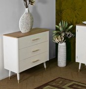 Mauro Ferretti Comoda Din Lemn Alb cm 78X37X80 | Aosom Romania