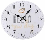 Ceas de perete Hello new day, diam. 34 cm