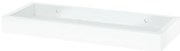 Etajeră de perete P-010, alb mat, 40 cm