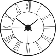 Ceas de perete în stil industrial ARATIO, Ø 70 cm, negru