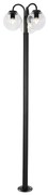 Felinar negru cu plastic 200 cm 3 lumini IP44 - Sfera