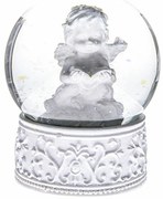 Decorațiune de Crăciun Înger alb, 6,5 x 8,3 cm