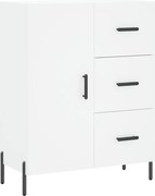 vidaXL Servantă, alb, 69,5x34x90 cm, lemn compozit