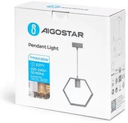 Aigostar - Lustră LED din pin pe cablu 1xE27/9W/230V 2200K
