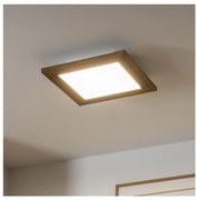 Plafonieră LED Brilagi SLIMFRAME WOOD LED/25W/230V 34x34 cm maro