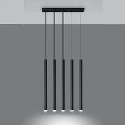 Lustră pe cablu PASTELO 5 5xG9/12W/230V negru