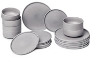 Set 18 vase din gresie Bonami Selection Malia, gri