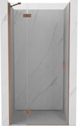 Mexen Mist-H ușă de duș basculantă stânga 90 cm, transparent, cupru periat - 8A5-090-000-65-00-L