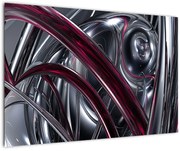 Tabloul cu abstracție gri (90x60 cm)