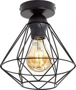 Plafonieră neagră pentru tavan 1xE27/40W/230V