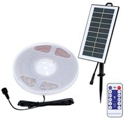 Bandă LED solară 3,7V 2400mAh 5m IP65 Ecolite DX-SOLAR-3000/5M