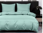 Lenjerie de pat hoteliera din microfibra JASMINE menta - dunga 2 cm Dimensiune lenjerie de pat: 70 x 90 cm | 140 x 220 cm