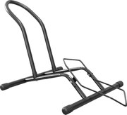 SPORTNOW Cavalet pentru Biciclete pentru Anvelope, Suport de Bicicletă de Podea din Oțel, 59x41x38 cm, Negru | Aosom Romania