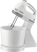 Mixer cu bol Floria ZLN7577 ALB, 7 viteze, Bol plastic 2 Litri, Putere 150W, ALB