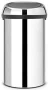 Cos de gunoi Brabantia Touch Bin 647245, 60 L, Inchidere lina si silentioasa, Inox mat