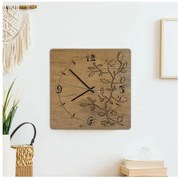 Li-Go 5499/DUB2 - Ceas de perete, 1xAA, 40x40 cm, stejar