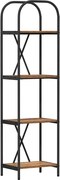 vidaXL Raft pentru cărți Lemn vechi 40 x 30 x 146 cm Lemn compozit