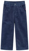 Pantaloni de copii din velur, bleumarin, 92