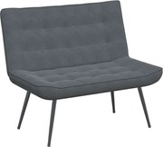 vidaXL Bancă gri închis 110x74x84 cm catifea