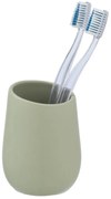 Pahar ceramic pentru periuțe de dinți BADI, gri, Wenko