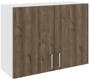 Corp Superior Karo, 2 Usi, Stejar Bronz/Alb, 80 x 30 x 60 cm