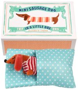 Jucărie de pluș Mini Sausage Dog in a Little Box – Rex London