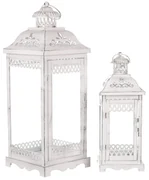 Set de felinare din metal Ardore 2 buc, alb