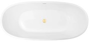 Set cadă freestanding Oltens Stora 12001000, capac pentru dop chiuvetă Oltens 09002800