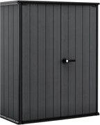 Ladă de grădină din plastic Cortina Alto gri