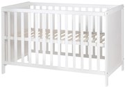 Pătuț alb co-sleeping 60x120 cm Hamburg – Roba