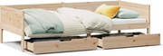 vidaXL Pat de zi cu sertare, 80x200 cm, lemn masiv pin
