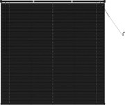 vidaXL Jaluzea venetiană Manual Ajustabil Negru 150 x 130 cm PVC