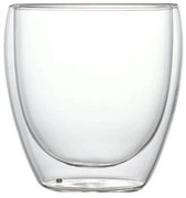 Pahar 250 ml din sticla Borosilicata cu pereti dubli