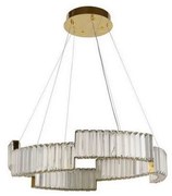 Lustră LED dimabilă pe cablu LED/40W/230V 3000-6500K auriu + telecomandă