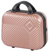 TraveLux Pro valiză manuală cu capac dur 28x36x16 cm aur roz