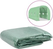 vidaXL Copertină de rezervă pentru seră (9 m²), verde, 200x450x200 cm