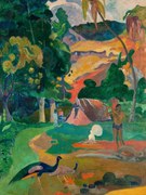 Reproducere Landscape with Peacocks, Paul Gauguin