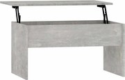 vidaXL Măsuță de cafea, gri beton, 80x50,5x41,5 cm, lemn prelucrat