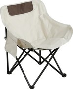 Scaun camping URAO, bej/negru, tesatura/metal, 58x51x66 cm