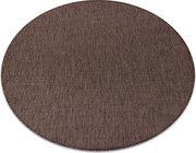 Covor SISAL SION cerc A5165A Melanj țesute plate maro