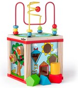 Woody Cub didactic cu rotițe magice